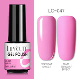 LILYCUTE 7ml Gel Nail Polish  For Nails Semi Permanent Soak Off Gel UV LED Varnishes Base Top Matte Coat Gel Polish Nail Art Gel