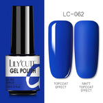 LILYCUTE 7ml Gel Nail Polish  For Nails Semi Permanent Soak Off Gel UV LED Varnishes Base Top Matte Coat Gel Polish Nail Art Gel