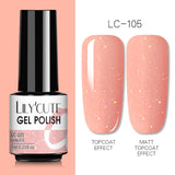 LILYCUTE 7ml Gel Nail Polish  For Nails Semi Permanent Soak Off Gel UV LED Varnishes Base Top Matte Coat Gel Polish Nail Art Gel