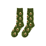 Funny Men Women Fashion Harajuku Fruit Socks Lovely Art With Avocado Sushi Food Animal Dog Happy Socks