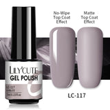 LILYCUTE 7ml Gel Nail Polish  For Nails Semi Permanent Soak Off Gel UV LED Varnishes Base Top Matte Coat Gel Polish Nail Art Gel