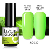 LILYCUTE 7ml Gel Nail Polish  For Nails Semi Permanent Soak Off Gel UV LED Varnishes Base Top Matte Coat Gel Polish Nail Art Gel