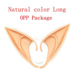 HOT 1Pair Christmas Latex Elf Ears Soft High Simulation Harmless False Ears Props Fairy Angel Dress Up Christmas Cosplay Mask