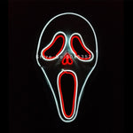 2021 Hot Sales Fashion LED Mask Luminous Glowing Halloween Party Mask Neon EL Mask Halloween Cosplay Mask Mascara Horror Maska