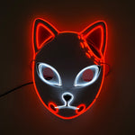 2021 Hot Sales Fashion LED Mask Luminous Glowing Halloween Party Mask Neon EL Mask Halloween Cosplay Mask Mascara Horror Maska