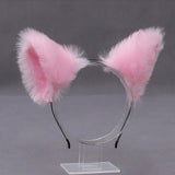 30 Colors Cartoon Cat Ears Hairband Headwear Fur Ear Cat Cosplay Head Band Hair Accessories For Women Girls Kid Party Headband