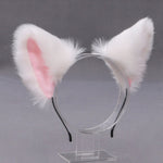 30 Colors Cartoon Cat Ears Hairband Headwear Fur Ear Cat Cosplay Head Band Hair Accessories For Women Girls Kid Party Headband