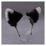 30 Colors Cartoon Cat Ears Hairband Headwear Fur Ear Cat Cosplay Head Band Hair Accessories For Women Girls Kid Party Headband