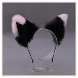 30 Colors Cartoon Cat Ears Hairband Headwear Fur Ear Cat Cosplay Head Band Hair Accessories For Women Girls Kid Party Headband