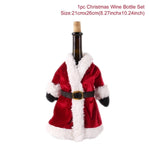 Christmas Wine Bottle Cover Merry Christmas Decorations For Home 2021 Christmas Ornament New Year 2022 Xmas Navidad Gifts