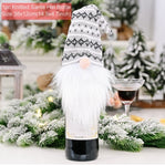 Christmas Wine Bottle Cover Merry Christmas Decorations For Home 2021 Christmas Ornament New Year 2022 Xmas Navidad Gifts