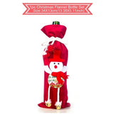 Christmas Wine Bottle Cover Merry Christmas Decorations For Home 2021 Christmas Ornament New Year 2022 Xmas Navidad Gifts