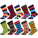 Classic Hot Sale Men Socks Casual Gentleman High Quality Color Puzzle happy Socks Business Party Dress Cotton Socks for Men