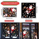 Christmas Wall Window Stickers Marry Christmas Decoration For Home 2021 Christmas Ornaments Xmas Navidad Gift New Year 2022