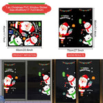 Christmas Wall Window Stickers Marry Christmas Decoration For Home 2021 Christmas Ornaments Xmas Navidad Gift New Year 2022