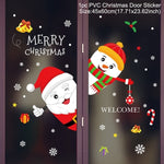 Christmas Wall Window Stickers Marry Christmas Decoration For Home 2021 Christmas Ornaments Xmas Navidad Gift New Year 2022