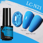 LILYCUTE 7ml Gel Nail Polish  For Nails Semi Permanent Soak Off Gel UV LED Varnishes Base Top Matte Coat Gel Polish Nail Art Gel