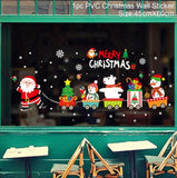 Christmas Wall Window Stickers Marry Christmas Decoration For Home 2021 Christmas Ornaments Xmas Navidad Gift New Year 2022