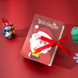 4Pcs Book Shape Merry Christmas Candy Boxes Bags Christmas Santa Claus Gift Box Navidad Natal Noel Party Decoration Supplies