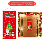 Christmas Door Hanging Flag Merry Christmas Decor for Home 2021 Christmas Ornaments Cristmas Navidad Xmas Gifts New Year 2022