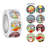 500pcs Merry Christmas Stickers Christmas Tree Elk Candy Bag Sealing Sticker Christmas Gifts Box Labels Decorations New Year