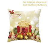 Santa pillowcase Happy New Year 2022 Xmas Gifts 2021 Christmas Decor For Home Merry Christmas Ornament Navidad Natal Xmas Gifts