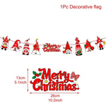 QIFU Christmas Banner Garland Merry Christmas Decor for Home Navidad Noel 2021 Christmas Ornaments Xmas Decor New Year 2022