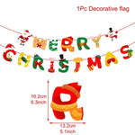 QIFU Christmas Banner Garland Merry Christmas Decor for Home Navidad Noel 2021 Christmas Ornaments Xmas Decor New Year 2022